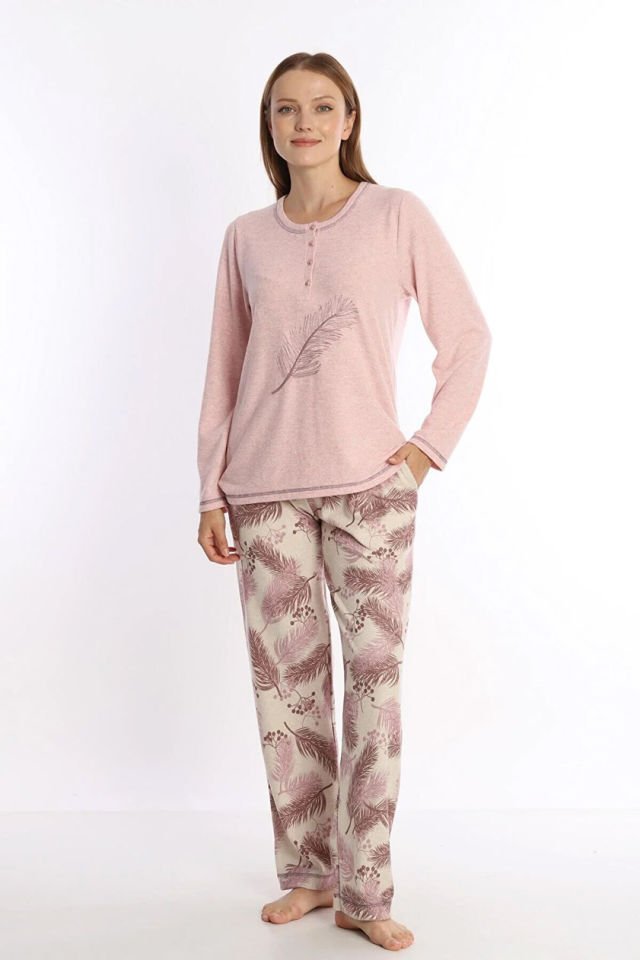 Etoile Kışlık Yumoş Kaliteli Uzun Kol Pijama
