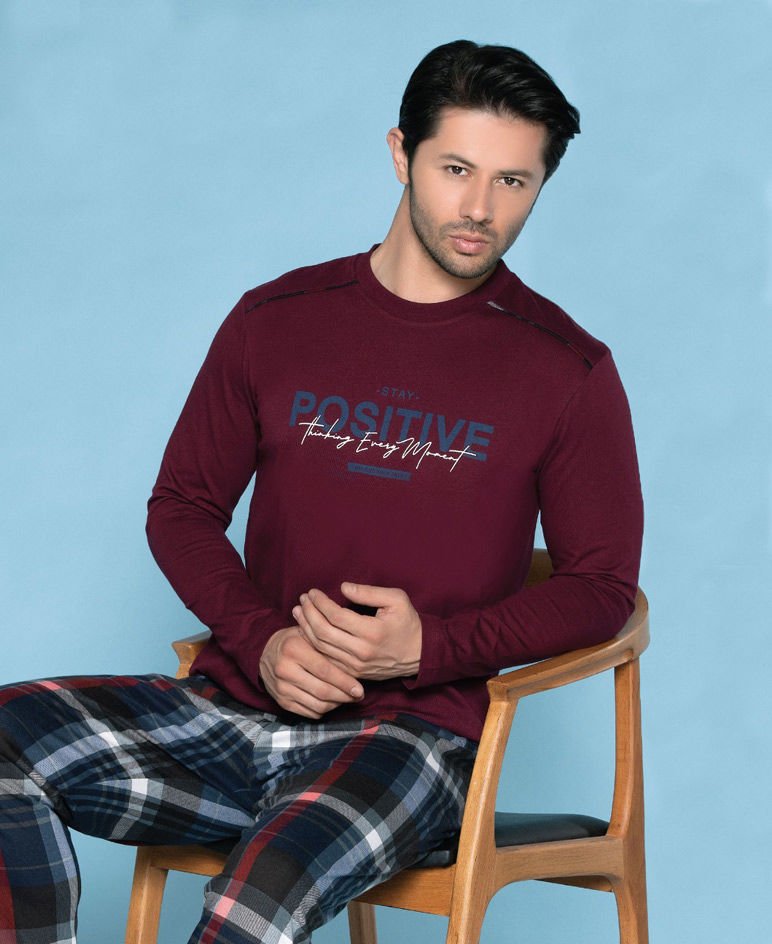 Poleren Over Sleep Pamuk Uzun Kol Erkek Pijama