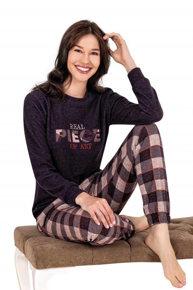 Dowry Ekoseli Kışlık Kadın Pİjama