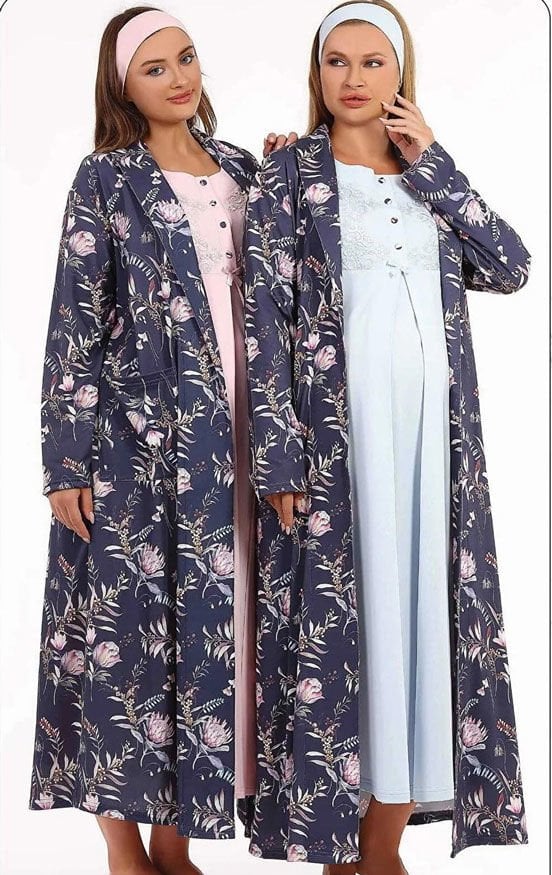 Haluk Bayram Lohusa Uzun Gecelik Sabahlık Takım