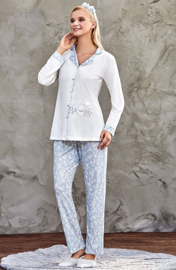 FLZ 24-42 Uzun Kol Lohusa Pijama