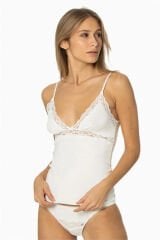 Pierre Cardin 367 Ekru  Dantel Çeyizlik Atlet Külot Takım