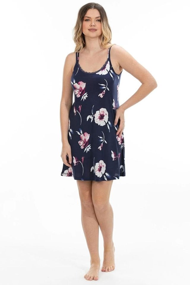 Etoile 72067 İp Askı Lacivert Kadın Gecelik