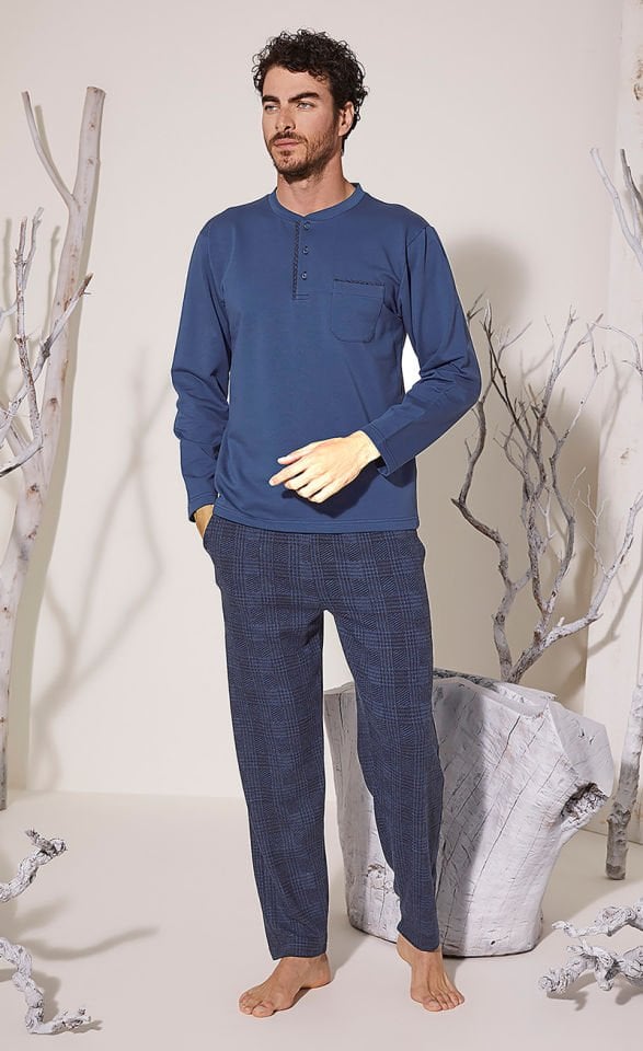 Midi Yaka kalın Kışlık Erkek Pijama